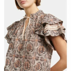 Deals 🤩 Ulla Johnson Printed Cotton-blend Top 🌟 -Paris Texas Sales Store unnamed file 101