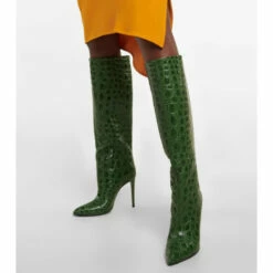 Outlet 🔥 Paris Texas Croc-effect Leather Knee-high 🥾 Boots 😉 -Paris Texas Sales Store unnamed file 1043