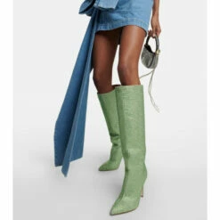 Buy ✨ Paris Texas Holly Embellished Leather Knee-high 🥾 Boots 🔔 -Paris Texas Sales Store unnamed file 117
