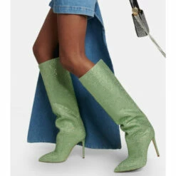 Buy ✨ Paris Texas Holly Embellished Leather Knee-high 🥾 Boots 🔔 -Paris Texas Sales Store unnamed file 120