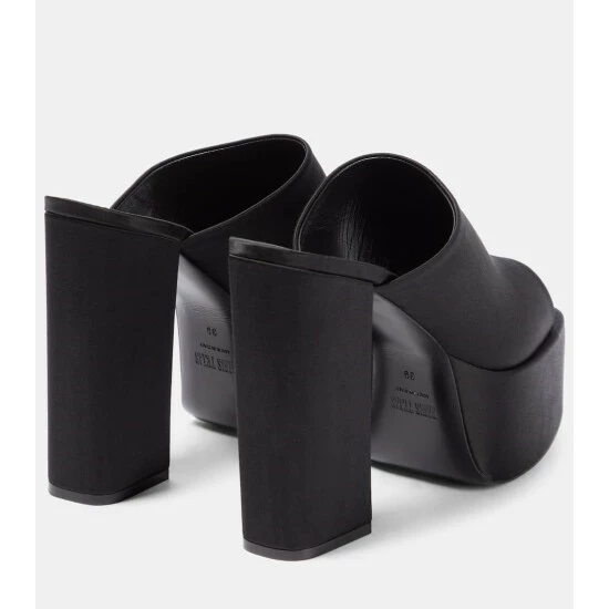 Buy 𧨠Paris Texas Sasha Satin Platform Mules π₯° 4 Buy 𧨠Paris Texas Sasha Satin Platform Mules π₯° - Image 2