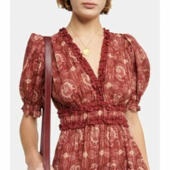 Top 10 👏 Ulla Johnson Elli Printed Cotton Midi 👗 Dress 🔥 -Paris Texas Sales Store unnamed file 154