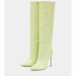 Best Sale 🎉 Paris Texas Croc-embossed Leather Knee-high 🥾 Boots 👏 -Paris Texas Sales Store unnamed file 156