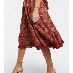 Top 10 👏 Ulla Johnson Elli Printed Cotton Midi 👗 Dress 🔥 -Paris Texas Sales Store unnamed file 157