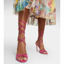 Discount ⌛ Paris Texas Holly Nicole Embellished Suede 🩴 Sandals ⭐ -Paris Texas Sales Store unnamed file 164