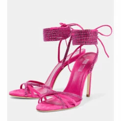 Discount ⌛ Paris Texas Holly Nicole Embellished Suede 🩴 Sandals ⭐ -Paris Texas Sales Store unnamed file 165