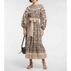 Brand new βοΈ Ulla Johnson Brita Frill-trimmed Printed Midi π Dress π€©