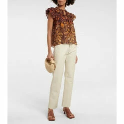 Hot Sale 👍 Ulla Johnson Signe Ruffle-trimmed Chiffon Top 🧨