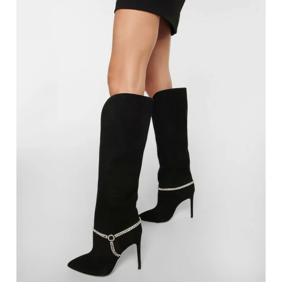 Promo ๐ฅ Paris Texas Embellished Suede Knee-high ๐ฅพ Boots ๐ฅฐ 5 Promo ๐ฅ Paris Texas Embellished Suede Knee-high ๐ฅพ Boots ๐ฅฐ - Image 3