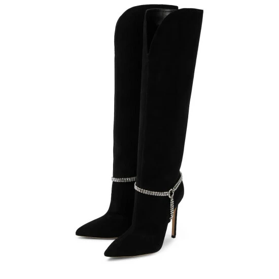 Promo ๐ฅ Paris Texas Embellished Suede Knee-high ๐ฅพ Boots ๐ฅฐ 6 Promo ๐ฅ Paris Texas Embellished Suede Knee-high ๐ฅพ Boots ๐ฅฐ - Image 4