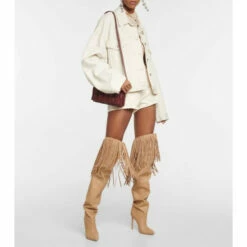 New 🥰 Paris Texas Fringed Leather Over-the-knee 🥾 Boots 😍