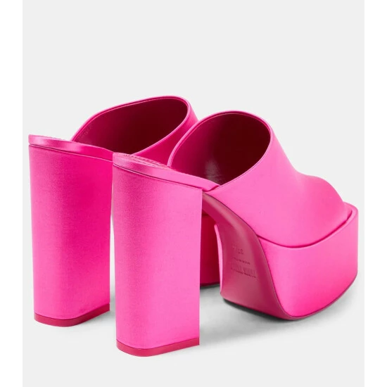 Best reviews of π Paris Texas Sasha Satin Platform Mules 𧨠4 Best reviews of π Paris Texas Sasha Satin Platform Mules 𧨠- Image 2