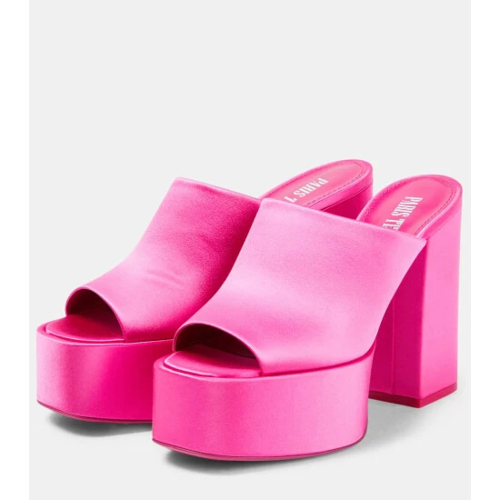 Best reviews of π Paris Texas Sasha Satin Platform Mules 𧨠6 Best reviews of π Paris Texas Sasha Satin Platform Mules 𧨠- Image 4