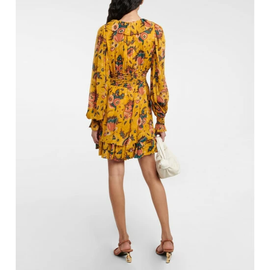 Flash Sale 🎉 Ulla Johnson Adara Floral Silk Chiffon Minidress ⌛ 4 Flash Sale 🎉 Ulla Johnson Adara Floral Silk Chiffon Minidress ⌛ - Image 2