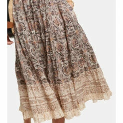 Outlet 😍 Ulla Johnson Brina Printed Cotton Midi 👗 Skirt ✨ -Paris Texas Sales Store unnamed file 266