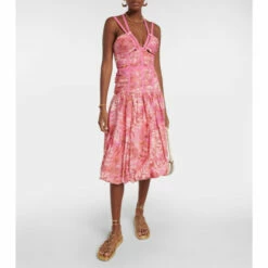 Buy π Ulla Johnson Kaia Printed Cotton Midi π Dress π