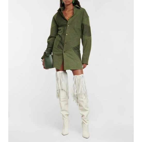 Best deal π€© Paris Texas Fringed Leather Over-the-knee π₯Ύ Boots π 3 Best deal π€© Paris Texas Fringed Leather Over-the-knee π₯Ύ Boots π