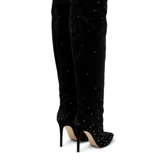 Budget ✔️ Paris Texas Embellished Suede Over-the-knee 🥾 Boots 🛒 4 Budget ✔️ Paris Texas Embellished Suede Over-the-knee 🥾 Boots 🛒 - Image 2