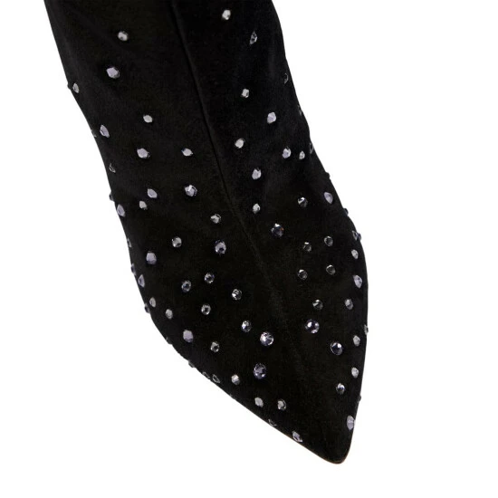 Budget ✔️ Paris Texas Embellished Suede Over-the-knee 🥾 Boots 🛒 7 Budget ✔️ Paris Texas Embellished Suede Over-the-knee 🥾 Boots 🛒 - Image 5