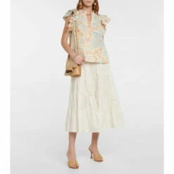 Budget 👏 Ulla Johnson Lei Printed Cotton Top ⭐