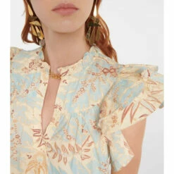 Budget 👏 Ulla Johnson Lei Printed Cotton Top ⭐ -Paris Texas Sales Store unnamed file 392