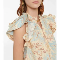 Budget 👏 Ulla Johnson Lei Printed Cotton Top ⭐ -Paris Texas Sales Store unnamed file 394