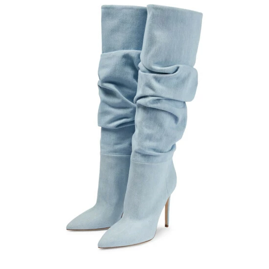 Best deal ๐งจ Paris Texas Slouchy Denim Knee-high ๐ฅพ Boots ๐ 6 Best deal ๐งจ Paris Texas Slouchy Denim Knee-high ๐ฅพ Boots ๐ - Image 4