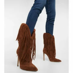 Deals ❤️ Paris Texas Fringed Suede Ankle 🥾 Boots 😉 -Paris Texas Sales Store unnamed file 441