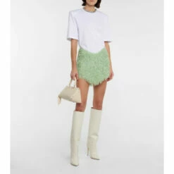 Brand new 🧨 Paris Texas Croc-effect Leather Knee-high 🥾 Boots 👍