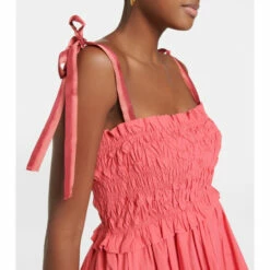 Budget 😀 Ulla Johnson Akshara Smocked Cotton Midi 👗 Dress ✔️ -Paris Texas Sales Store unnamed file 50