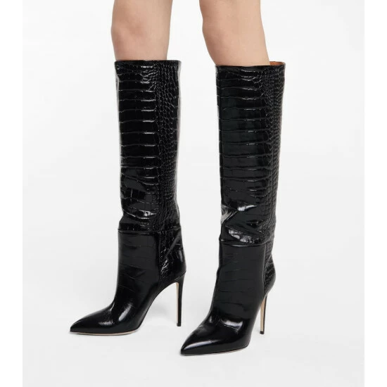 Coupon ๐คฉ Paris Texas Croc-effect Leather Knee-high ๐ฅพ Boots ๐ 5 Coupon ๐คฉ Paris Texas Croc-effect Leather Knee-high ๐ฅพ Boots ๐ - Image 3