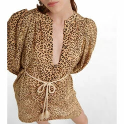 Best Sale 💯 Ulla Johnson Nerissa Leopard-print Beach Cover-up 😉 -Paris Texas Sales Store unnamed file 505