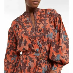 Cheap 🔔 Ulla Johnson Taiana Floral Printed Midi 👗 Dress 🔔 -Paris Texas Sales Store unnamed file 536