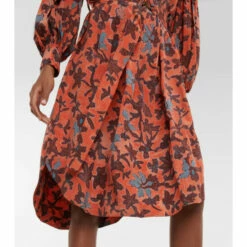 Cheap 🔔 Ulla Johnson Taiana Floral Printed Midi 👗 Dress 🔔 -Paris Texas Sales Store unnamed file 537