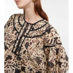 Brand new 🔥 Ulla Johnson Kirana Printed Cotton-blend Blouse ⌛ -Paris Texas Sales Store unnamed file 592