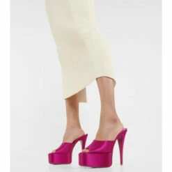 Cheapest 🎉 Paris Texas Marina Satin Platform Mules 🧨 -Paris Texas Sales Store unnamed file 693