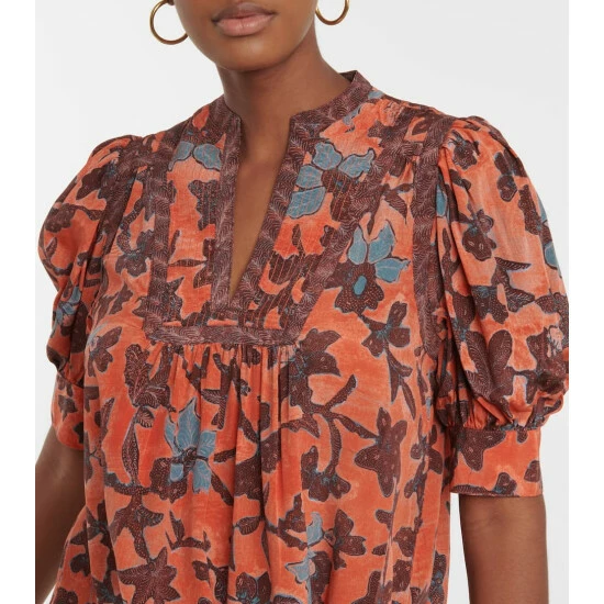 Outlet π Ulla Johnson Desdra Printed Top π 5 Outlet π Ulla Johnson Desdra Printed Top π - Image 3
