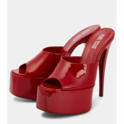 Deals ❤️ Paris Texas Marina Platform Leather Mules 🎉 -Paris Texas Sales Store unnamed file 732