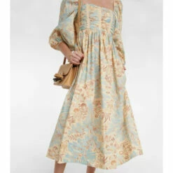 Outlet 😍 Ulla Johnson Leilani Printed Cotton Midi 👗 Dress 😉 -Paris Texas Sales Store unnamed file 793