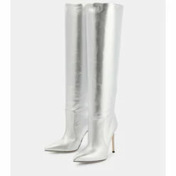 Discount 👍 Paris Texas Stiletto Metallic Leather Knee-high 🥾 Boots 👏 -Paris Texas Sales Store unnamed file 84