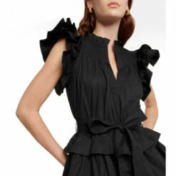 New 💯 Ulla Johnson Lulua Cotton Poplin Minidress 💯 -Paris Texas Sales Store unnamed file 863