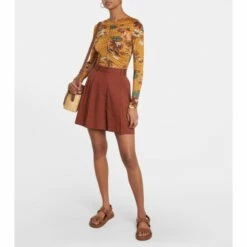 Best Pirce π Ulla Johnson Eileen Printed Ruched Top π€©