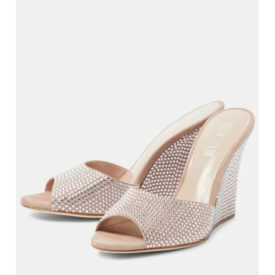 Hot Sale ๐ Paris Texas Holly Wanda Embellished Suede Mules ๐ 6 Hot Sale ๐ Paris Texas Holly Wanda Embellished Suede Mules ๐ - Image 4