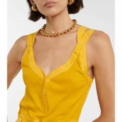 Hot Sale 🎁 Ulla Johnson Lilith Cotton Jersey And Poplin Midi 👗 Dress ❤️ -Paris Texas Sales Store unnamed file 883