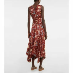 Wholesale ⭐ Ulla Johnson Alma Floral Ruched Silk 👗 Dress 😀 -Paris Texas Sales Store unnamed file 903