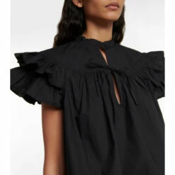 Best Sale 🥰 Ulla Johnson Letty Cotton Poplin Top 😍 -Paris Texas Sales Store unnamed file 927