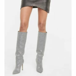 Cheap 💯 Paris Texas Embellished Suede Knee-high 🥾 Boots 😀 -Paris Texas Sales Store unnamed file 948