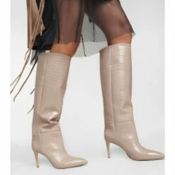 Deals 😀 Paris Texas Croc-effect Leather Knee-high 🥾 Boots ✨ -Paris Texas Sales Store unnamed file 973