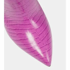 Coupon 🤩 Paris Texas Croc-effect Leather Knee-high 🥾 Boots 🛒 -Paris Texas Sales Store unnamed file 995